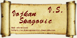 Vojkan Špagović vizit kartica